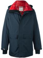 Moncler Grenoble Padded Hooded Coat, Men's, Size: 2, Blue, Polyester/polyamide/feather Down