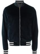 Paul Smith Velvet Bomber Jacket - Blue
