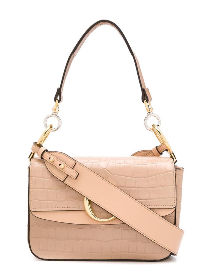 Chloé Textured Mini Shoulder Bag - Neutrals