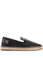 Philipp Plein Skull Charm Espadrilles - Black