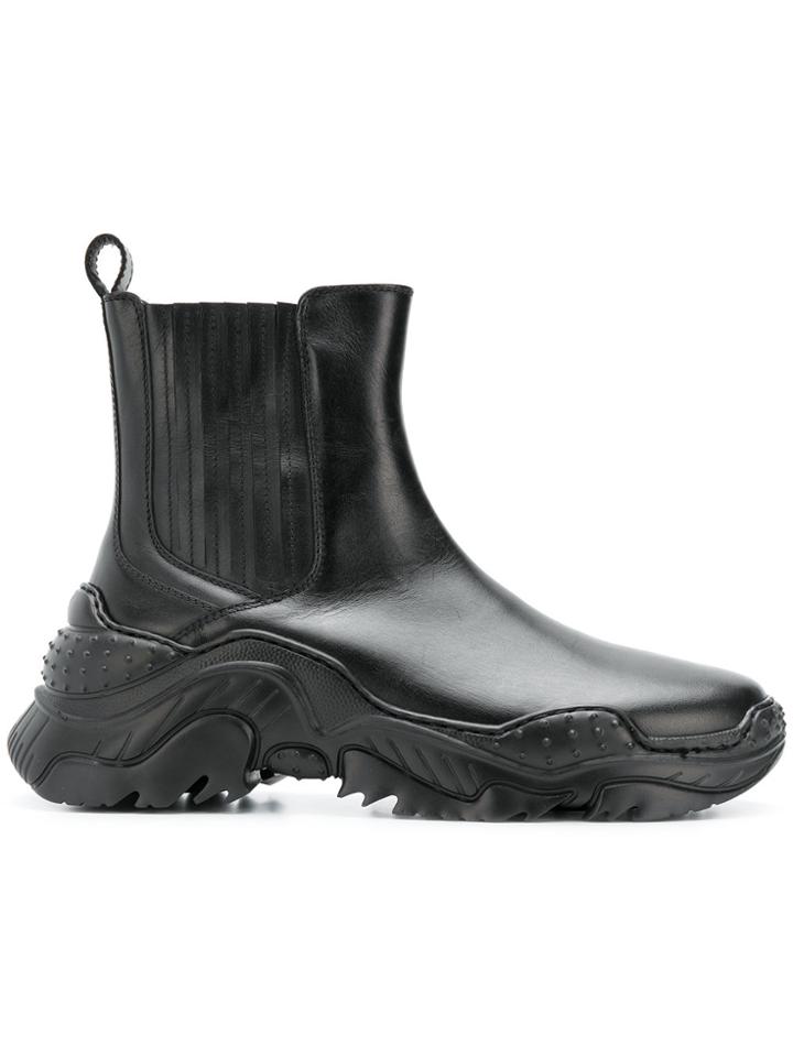 No21 Chunky Sole Ankle Boots - Black