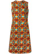 Aspesi Geometric Print Dress - Orange
