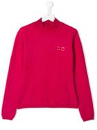 Elisabetta Franchi La Mia Bambina High-neck Sweatshirt - Pink