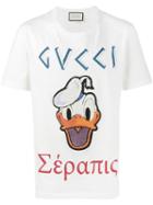 Gucci - Donald Duck Embroidered T-shirt - Men - Cotton - S, White, Cotton