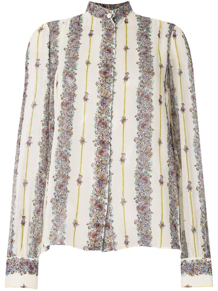 Giambattista Valli Embroidered Long-sleeve Shirt - Nude & Neutrals