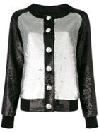 Balmain Contrast Embellished Jacket - Black