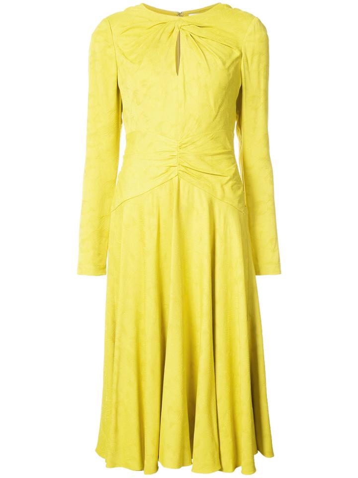 Prabal Gurung Keyhole Twist Dress - Yellow & Orange