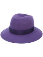 Borsalino Trilby Hat - Pink & Purple