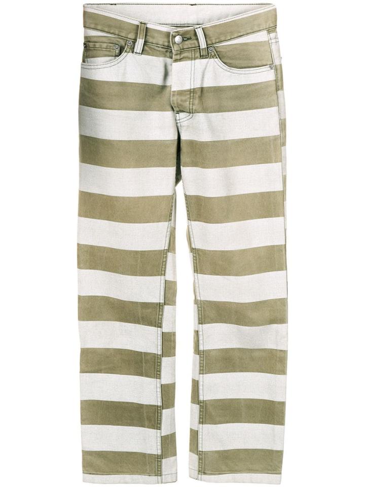 Helmut Lang Pre-owned 1999 Border Trousers - Green