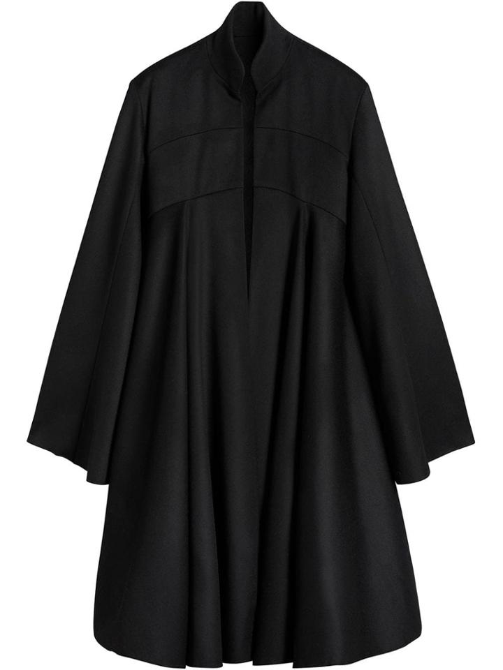 Burberry Tailored Doeskin Wool Cape - Black