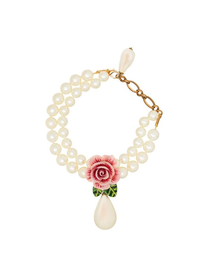 Dolce & Gabbana Rose Drop Necklace