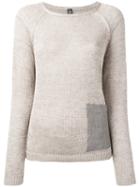 Eleventy - Pocket Knit Top - Women - Linen/flax - S, Nude/neutrals, Linen/flax