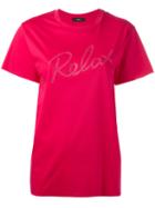 Diesel Relax T-shirt, Women's, Size: Medium, Pink/purple, Cotton
