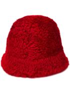 Holland & Holland Shearling Hat - Red