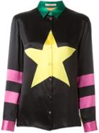 Etro Star Print Contrast Back Button Down Shirt