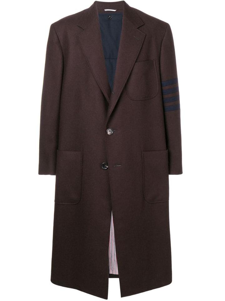 Thom Browne 4-bar Oversized Sack Overcoat