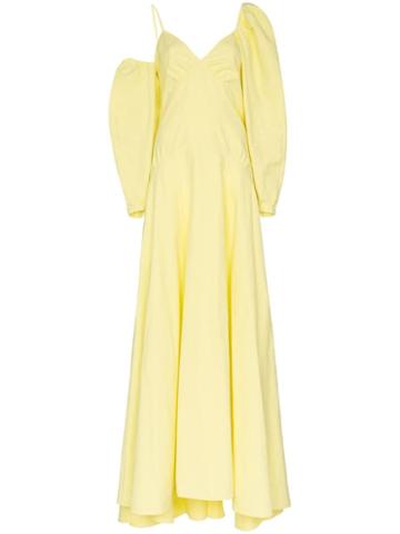 Rosie Assoulin Ups And Downs Asymmetric Gown - Yellow