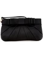Love Moschino Bow Clutch Bag, Women's, Black, Synthetic Fibres