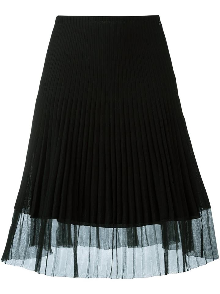 Christian Dior Vintage Ribbed A-line Skirt