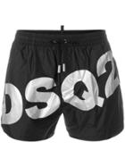 Dsquared2 Dsq2 Printed Swim Shorts - Black