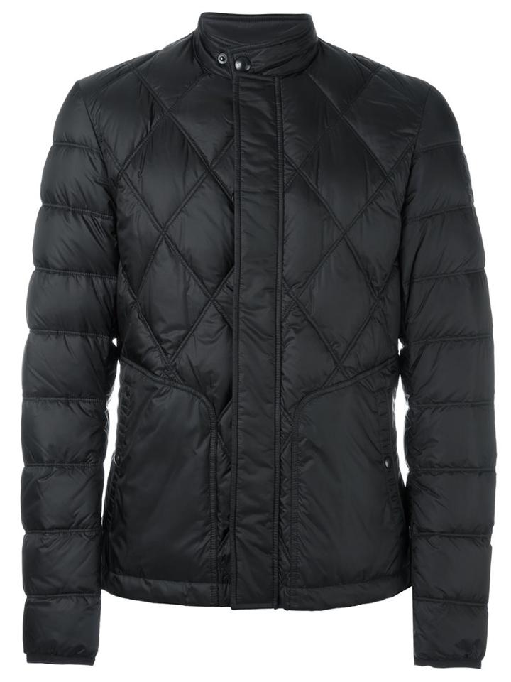 Belstaff Quilted Padded Jacket, Men's, Size: 52, Black, Nylon/feather Down