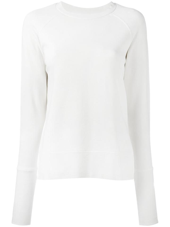 Blk Dnm - Plain Sweatshirt - Women - Cotton - M, Nude/neutrals, Cotton