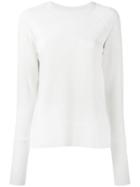 Blk Dnm - Plain Sweatshirt - Women - Cotton - M, Nude/neutrals, Cotton