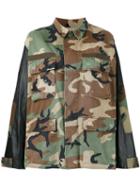 Forte Couture - Camouflage Shirt Jacket - Women - Cotton/nylon - 40, Brown, Cotton/nylon