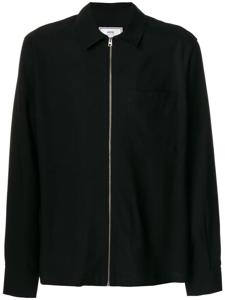 Ami Alexandre Mattiussi Zipped Over-shirt - Black