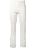 By Malene Birger - Florentina Cropped Trousers - Women - Lamb Skin - 40, White, Lamb Skin
