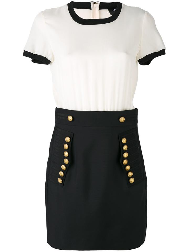 Dsquared2 - Embellished Skirt - Women - Silk/virgin Wool - 44, Black, Silk/virgin Wool