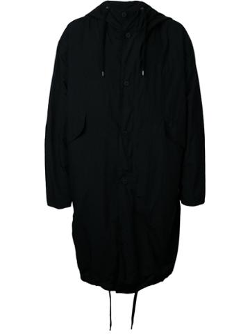 Teatora Hooded Coat, Men's, Size: 50, Black, Nylon
