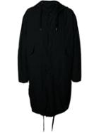 Teatora Hooded Coat, Men's, Size: 50, Black, Nylon