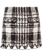 Alexander Wang Bouclé Mini Skirt, Women's, Size: 4, Black, Cotton/wool/acrylic/polyester