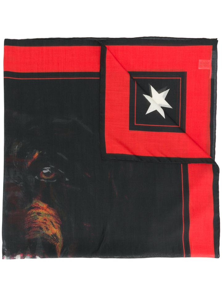 Givenchy Dog Print Scarf - Black