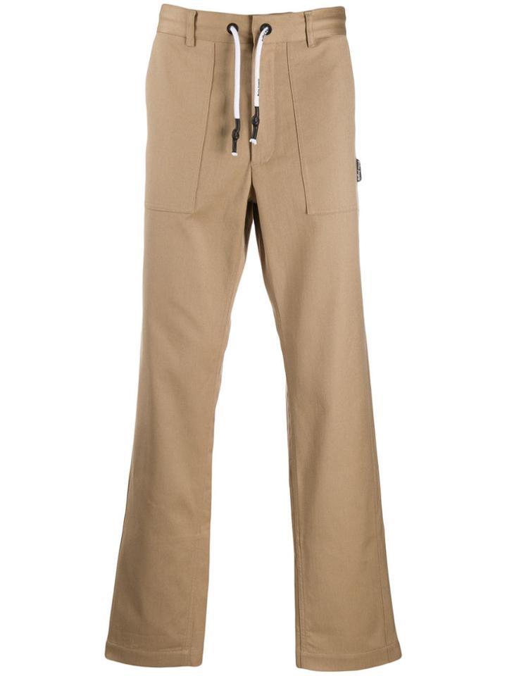 Palm Angels Roll-up Hem Trousers - Neutrals