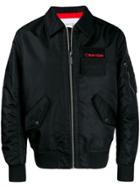 Calvin Klein Logo Bomber Jacket - Black