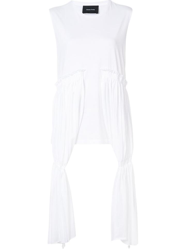 Simone Rocha Ruffled Panel Tank Top