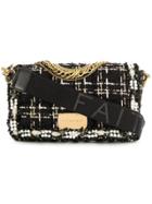 Faith Connexion Foldover Tweed Bag - Black