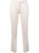 Joseph Slim Fit Trousers, Women's, Size: 44, Pink/purple, Linen/flax/cotton/polyamide/acetate