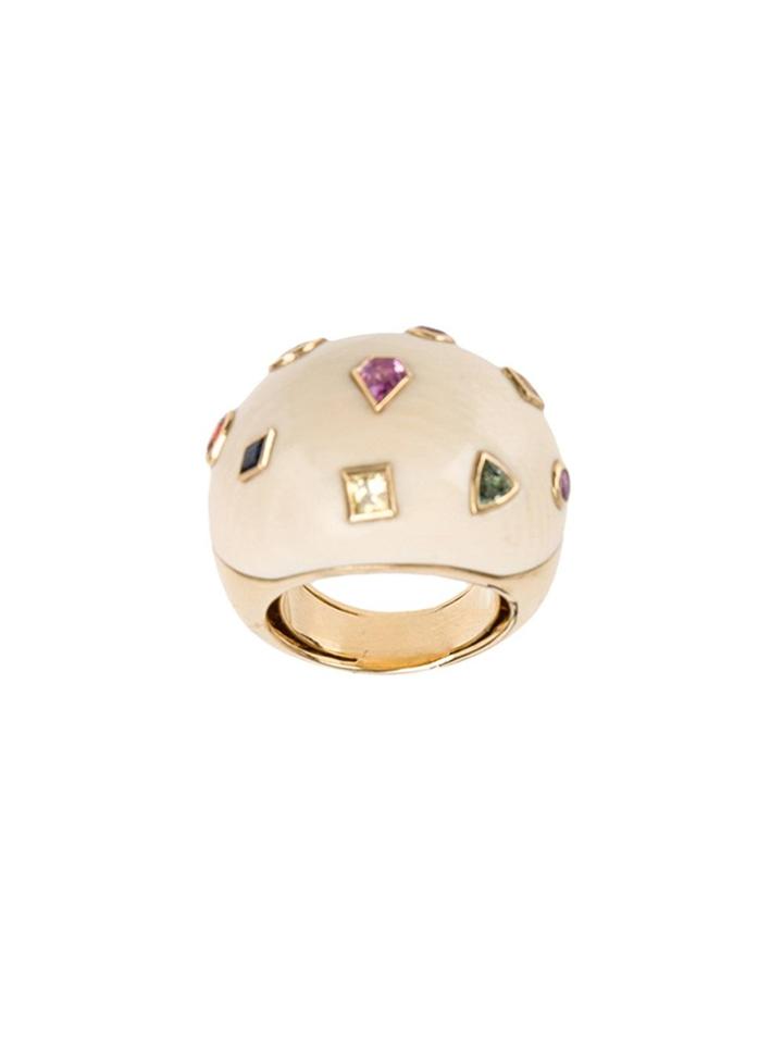 Bibi Van Der Velden 'pop Art' Big Ring - White