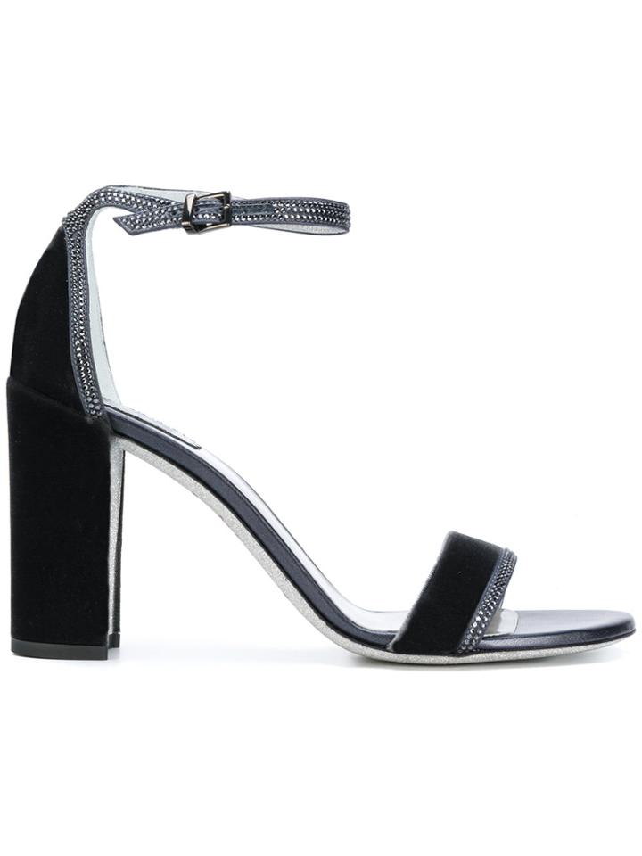 René Caovilla Ankle Strap Sandals - Grey