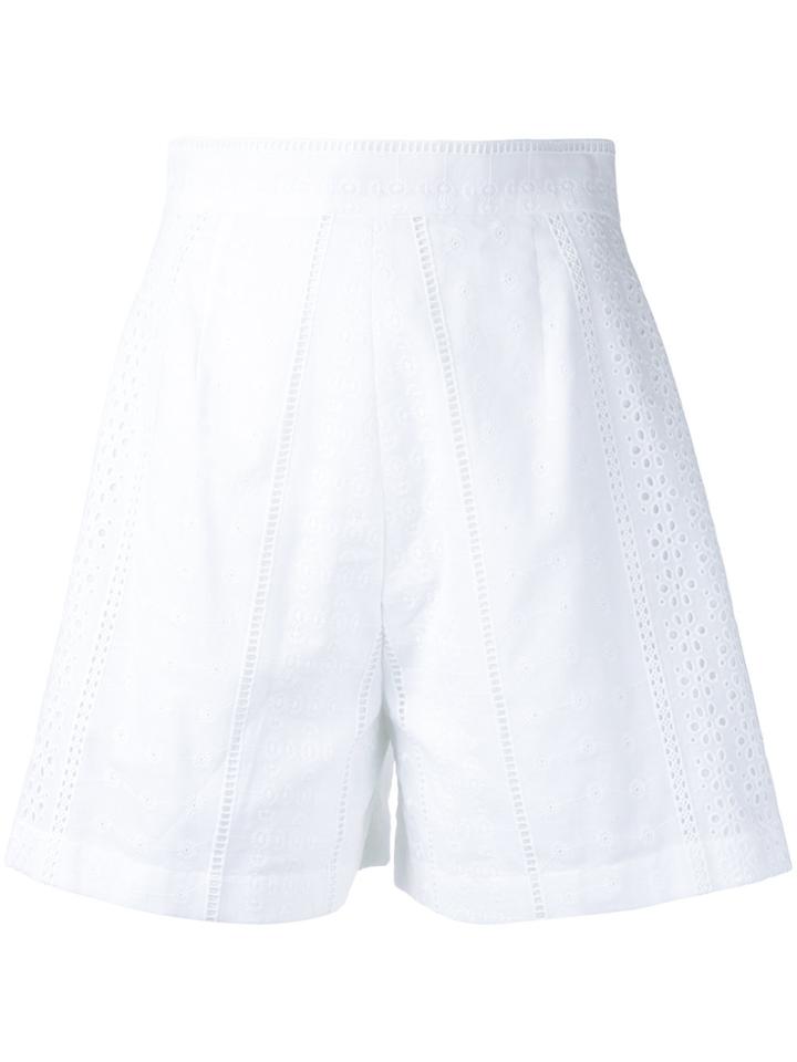 Flow The Label High-rise Tailored Shorts - White