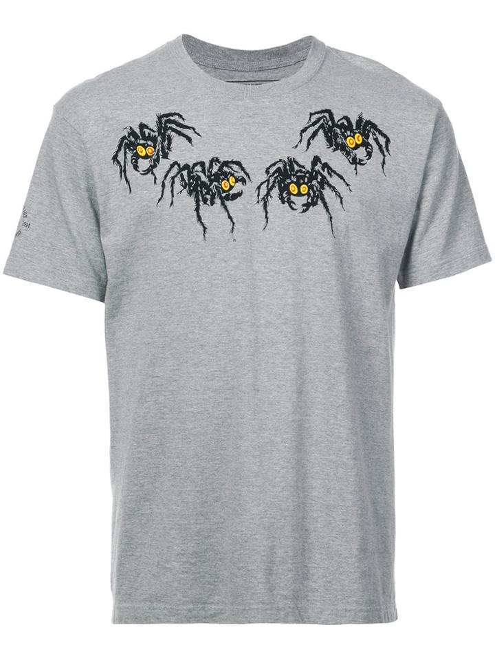 Neighborhood Spider Print T-shirt - Grey