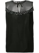 Miu Miu Embellished Smock Dress - Black