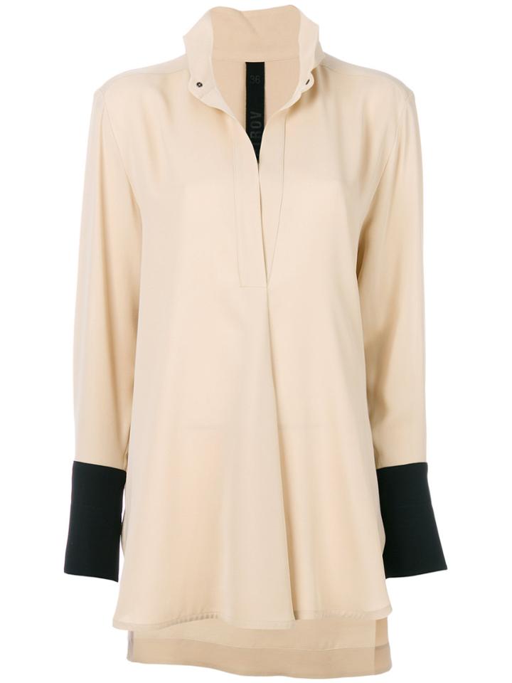Giuliana Romanno Panelled Blouse - Black
