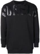 Frankie Morello Logo Print Sweatshirt - Black