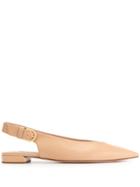 Stuart Weitzman Slingback Ballerina Shoes - Neutrals