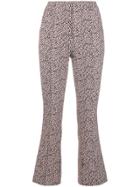 Dorothee Schumacher Printed Slim Cropped Trousers - Pink