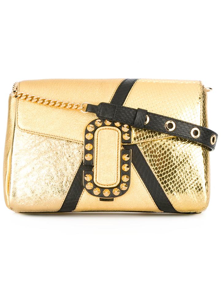 Marc Jacobs St. Marc Metallic (grey) Shoulder Bag, Women's, Leather